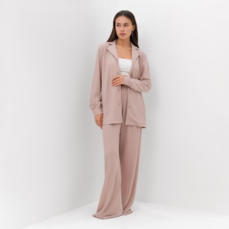 Female set (shirt, trousers, top) KAFTAN "BASE" p. 48, powder-2