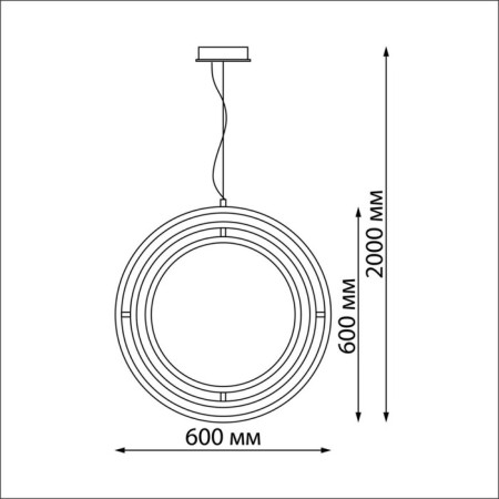Suspended lamp Dimmone IP20 LED 4000K 150W, with PDU-3