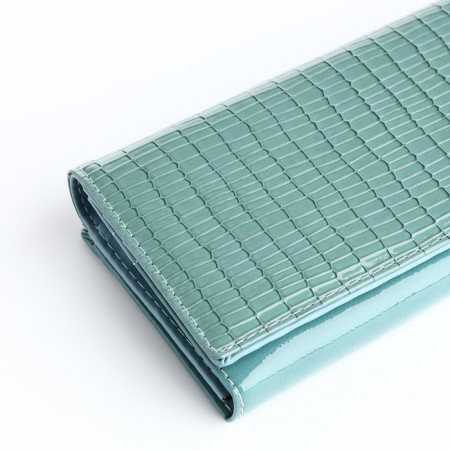 Women's wallet on magnet, blue color-2