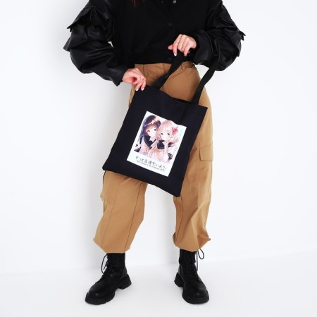Bag Schoper Friends, Anime, 35x0.5x40 cm, Department without lightning, without lining, black-8