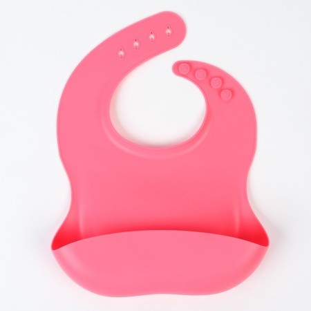 Set for feeding: bib, plate on a suction cup, spoon, me, I, pink-5