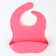 Set for feeding: bib, plate on a suction cup, spoon, me, I, pink