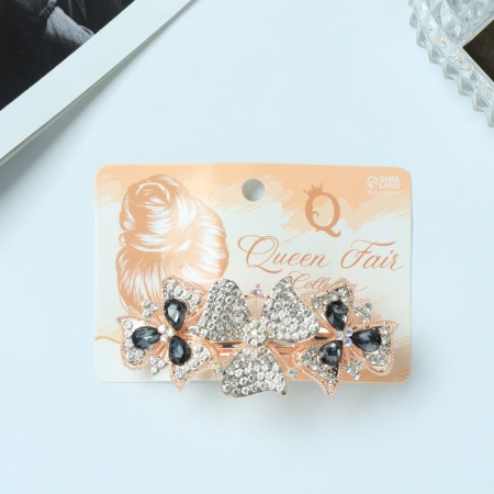 Halfish hair clip "Aelita" Flower, 8.5 cm-2