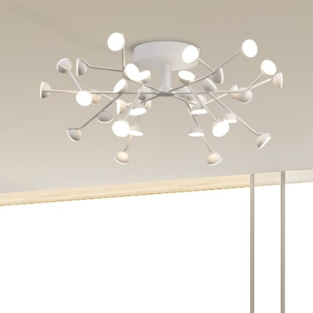 Ceiling chandelier Mantra Adn, Led, 5500lm, 3000k, 310 mm, matte white color-1