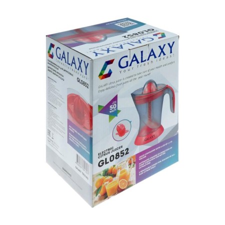 Galaxy Gl 0852 juicer, for citrus fruits, 50 watts, 1 l, red-5