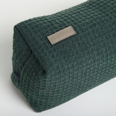 TEXTURA lightning cosmetic bag, green color-6