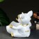 Buldog Candy Candlestone stand is white, 20x18x21cm