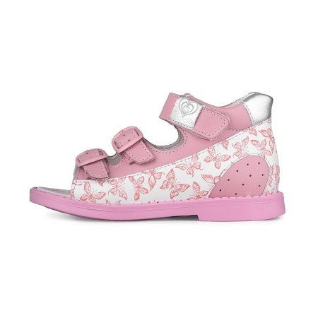 Baby sandals, size 28, pink-white color-1