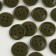 A set of buttons, thermo-, chemical and fireproof, 4 punctures, d = 17 mm, 25 pcs, haka color