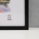 MDF photo frame (208) 40x50 cm, black color (plastic screen)
