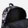 A backpack with a zipper, 3 external pockets, pink/black color