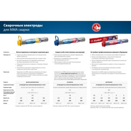 Electrodes welding bison MP-3 40011-4.0, with routine coating, D = 4 x 450 mm, 1 kg-2