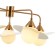 Saturn 5xg9 LED 5W chandelier, size 75x75x47.5-64 cm, bronze color