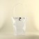 Bag for flowers is transparent, "peas", moisture -resistant, 26x24x12 cm