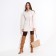 Zipper bag with lightning, beige color