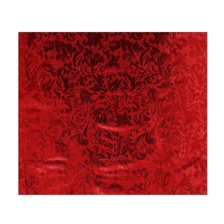 Locum for needlework, 50 x 50cm, brocade, silver on red, blurry pattern-2