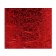 Locum for needlework, 50 x 50cm, brocade, silver on red, blurry pattern