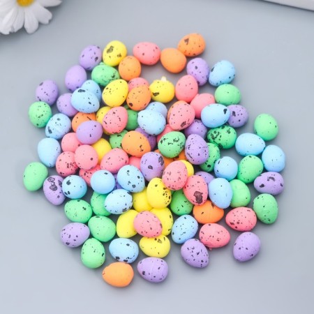 Easter "egg - quail" set of 100 pcs multi -colored 1.8x1.5x1.5 cm