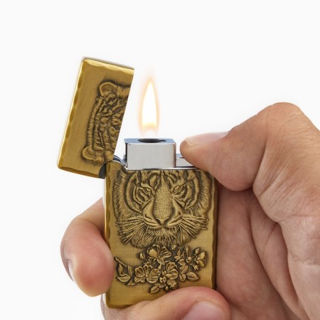 Gas lighter "Tiger", Piezo, 1.3 x 3.2 x 6.3 cm-4