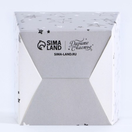 Bonbonniere box, gift packaging, “stars”, 7.5 x 8 x 7.5 cm-4
