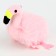 Soft toy "Flamingo" on a key fob, 10 cm, pink color