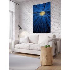 Декоративное панно с фотопечатью «Лес играет с луной», вертикальное, размер 150х200 см