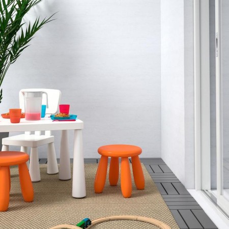 Stool children's mammut, for home and street, orange-1