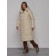 Coat insulated winter female, size 44, beige color