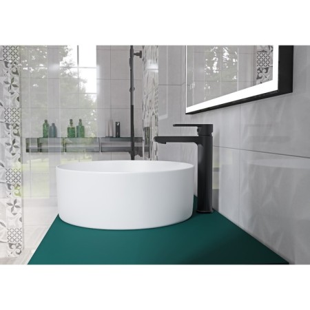 The shower system Cersanit Brasko Black A63112, thermostat., Shower 3 dir., Hose 150 mm, black-6