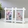 Photo frame plastic in 2 photos 10x15 cm "Bamboo" white 20.5x31x2 cm
