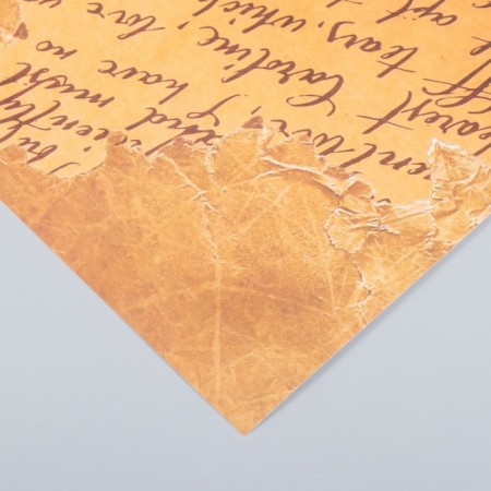 Scrapbooking paper "Old manuscript" density 180 g 30.5x32 cm-2