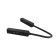 Corner power connector for the track system Technical TRA004CPC-22B, 36.5x1.8x1.8 cm, black color is black