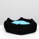 Lying "Princess", Gabardin, Plyush, 50 x 50 x 15 cm, black/blue