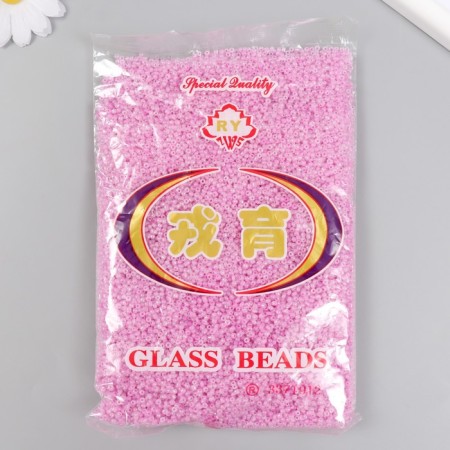 Glass beads 12/0 "pink" translucent mother -of -pearl 450 grams-2
