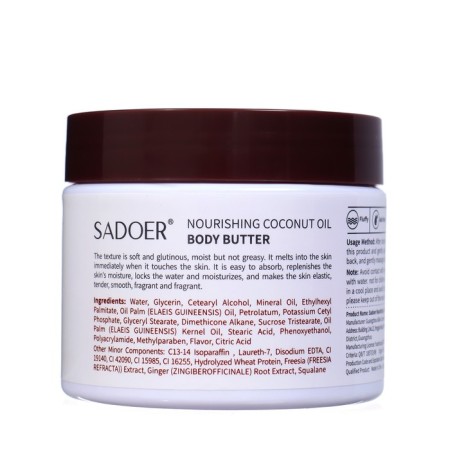 Body cream Sadoer, 200 g with coconut oil-1