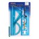 Set of geometric, drawing, blister: ruler 30 cm, 2 triangles, transporter, eraser, compass, ruler with stencils, tinted, mix