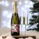 Stick on a bottle of "champagne New Year", size 12 x 8 cm.