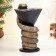 The piggy bank "Snake with a cup" bronze, 15x10cm
