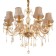 Palermo chandelier 8he14 25W cognac 72x72x60-90 cm Bayerlux
