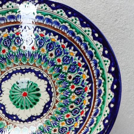 Buditsa Rishtan ceramics "Patterns", 28 cm, mix-2