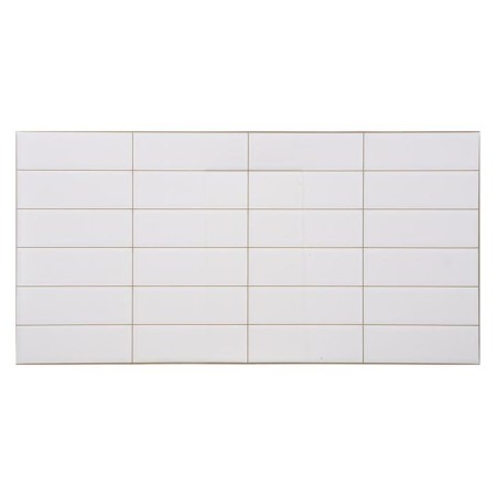 PVC tile panel white beige seam 957x482 mm