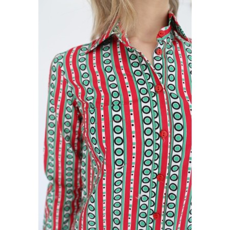 Elongated cotton shirt, size 42-3