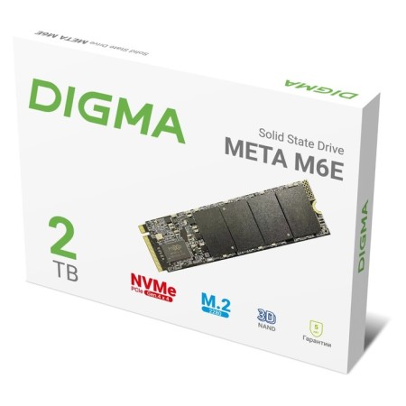 SSD Digma PCIE 4.0 X4 2TB DGSM4002TM6et META M6e M.2 2280-2