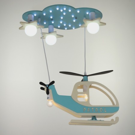 Highlight chandelier 2173/5 E27 40W Blue-and-white 65x40x70 cm Bayerlux-1