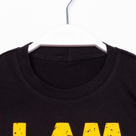 T -shirt for a boy, black color, height 98-1
