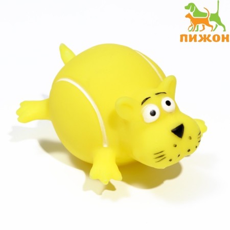 Brying toy "dog" for dogs, 10 cm, yellow