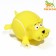 Brying toy "dog" for dogs, 10 cm, yellow
