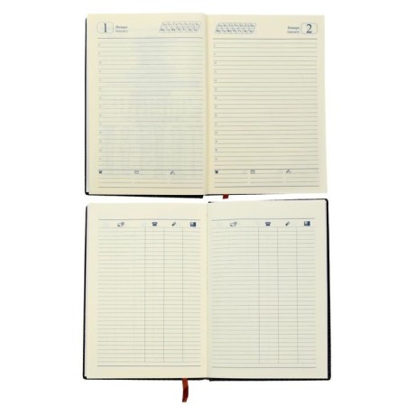 Diary Initiated "Crocodile" A5, 192 sheets in a ruler, PVC cover, mix-6