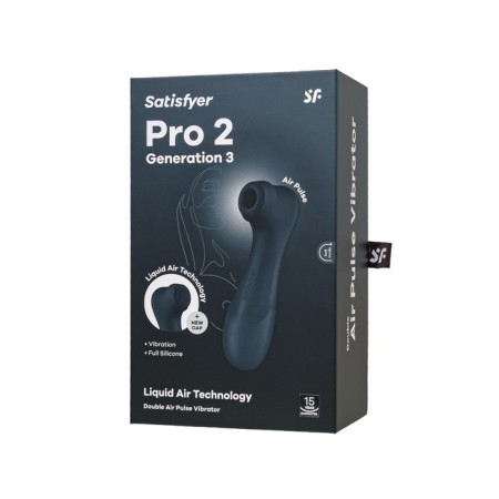 Satiffyer Pro 2 Generation 3 vacuum clitoris stimulator, black color-10