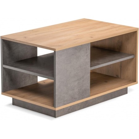 Archie's coffee table 12.01 chipboard, oak gold Craft/stone dark 78x50x46 cm-3